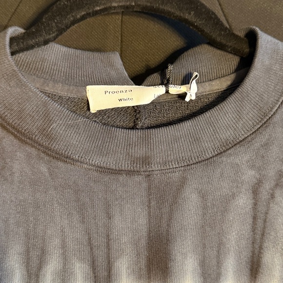 Proenza Schouler Blue and White Tie-Dye Sweatshirt - Picture 2 of 6